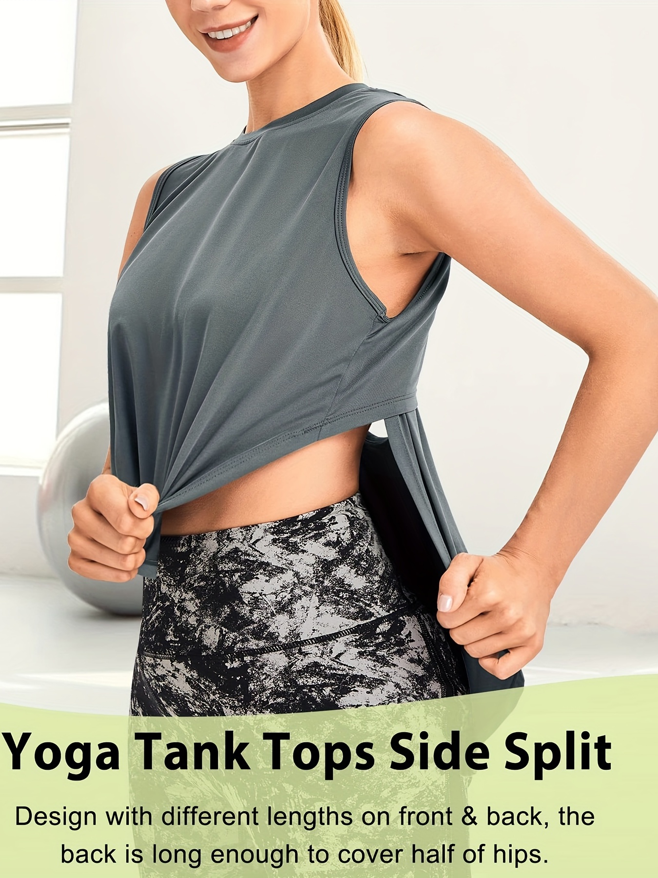 Women's Yoga Tops Short Sleeve Crew Neck Quick dry Tank Top - Temu