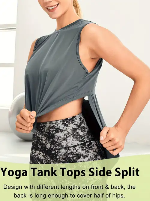 Women's Workout Tops Women Racerback Tank Tops Yoga Women's - Temu