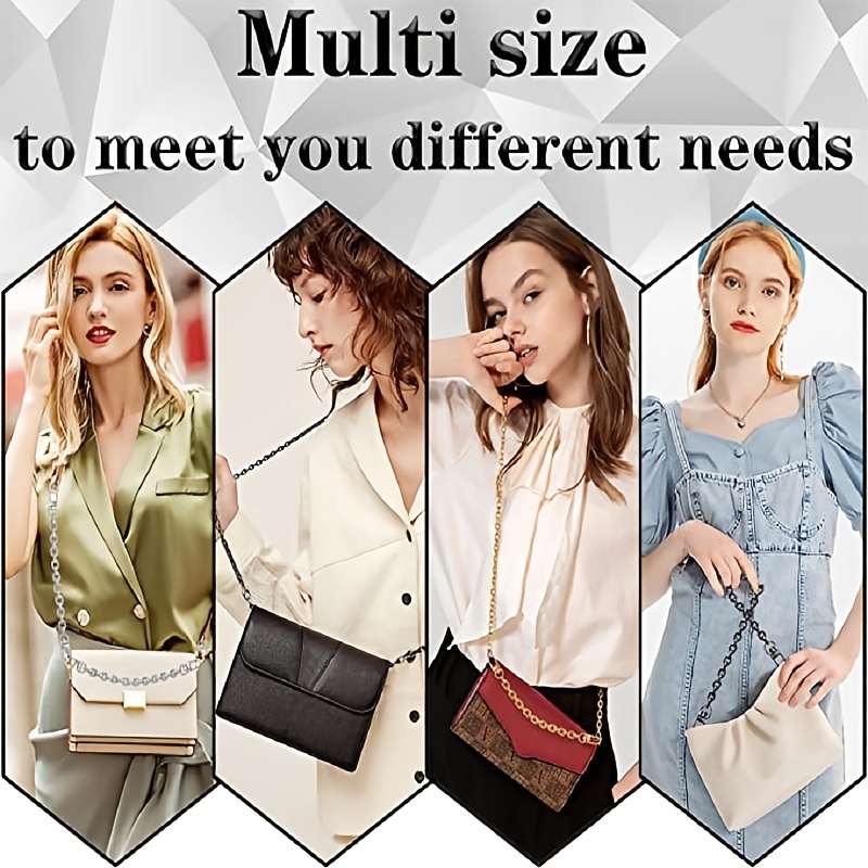 Metal Bag Chain Wallet Chain Replacement Bag Strap Ladies Shoulder Bag Messenger Bag Chain Strap Wallet Accessories for LV Length 47 Inches,Temu