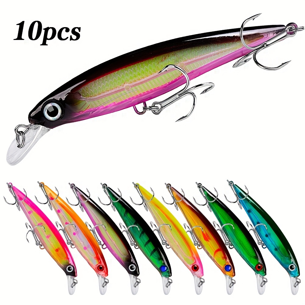 1PCS Sinking Minnow Fishing Lure Laser Hard Artificial Bait 3D Eyes 11cm  13.4g Fishing Wobblers