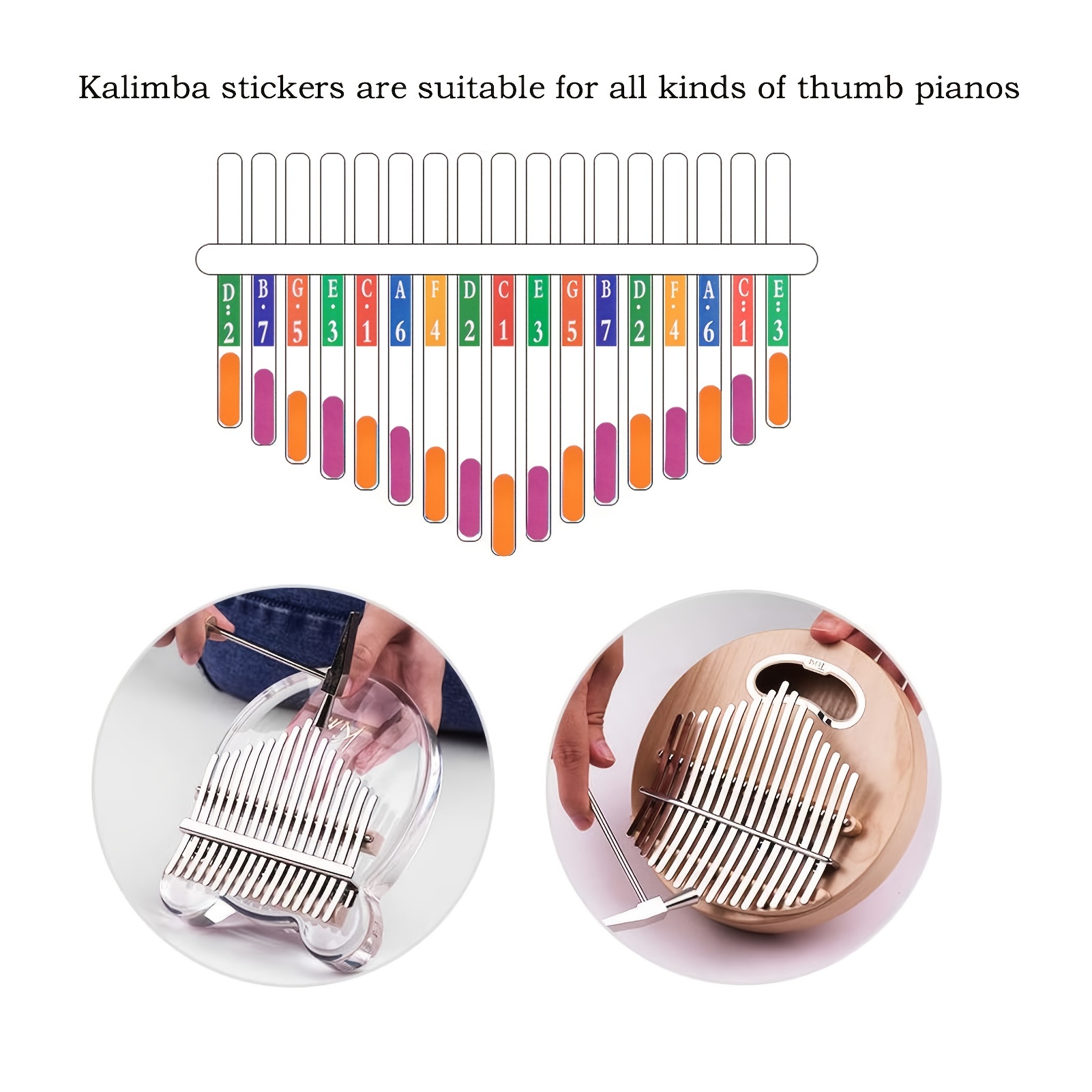 20pcs Kalimba Note Stickers 12x1.5cm Kalimba Scale Note Key Sticker Finger  Parts Accs For Beginner Learner Musical Gift - Parts & Accessories -  AliExpress
