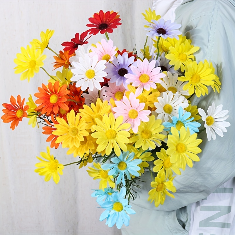 BESPORTBLE 4pcs Artificial Daisy Faux Daisy Flowers Daisies Flowers  Artificial Daisy Bouquet Outdoor Fake Plants Household Fake Flower Bouquet  Mother