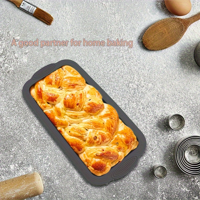 Food Grade Baking Toast Pan Rectangular Cake Silicone Baking Mold Non Stick  Bread Mould Home Kitchen Pastry Tools Accessories