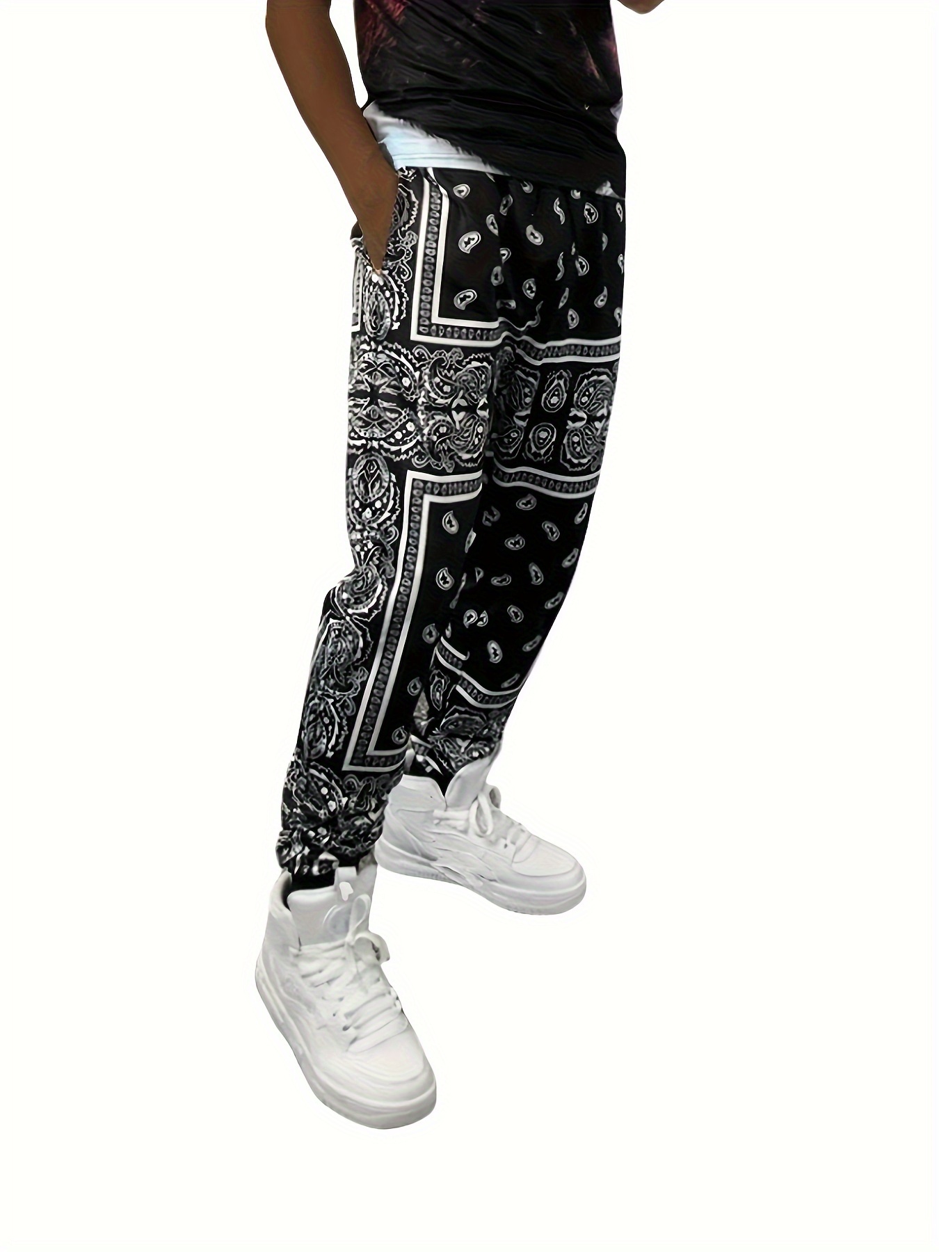 Mini monogram paisley print trousers black - Men