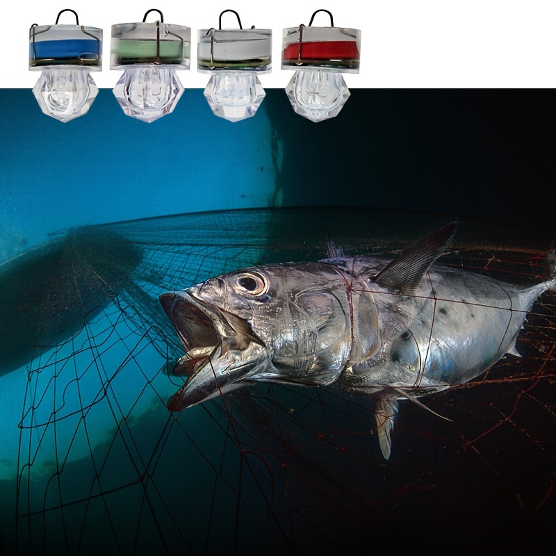 1Pcs Fishing Light Underwater Net Beacon Buoy Signal Light Indicator Light  Lures Fish Finder Lamp Flashing Double Flash Lamp