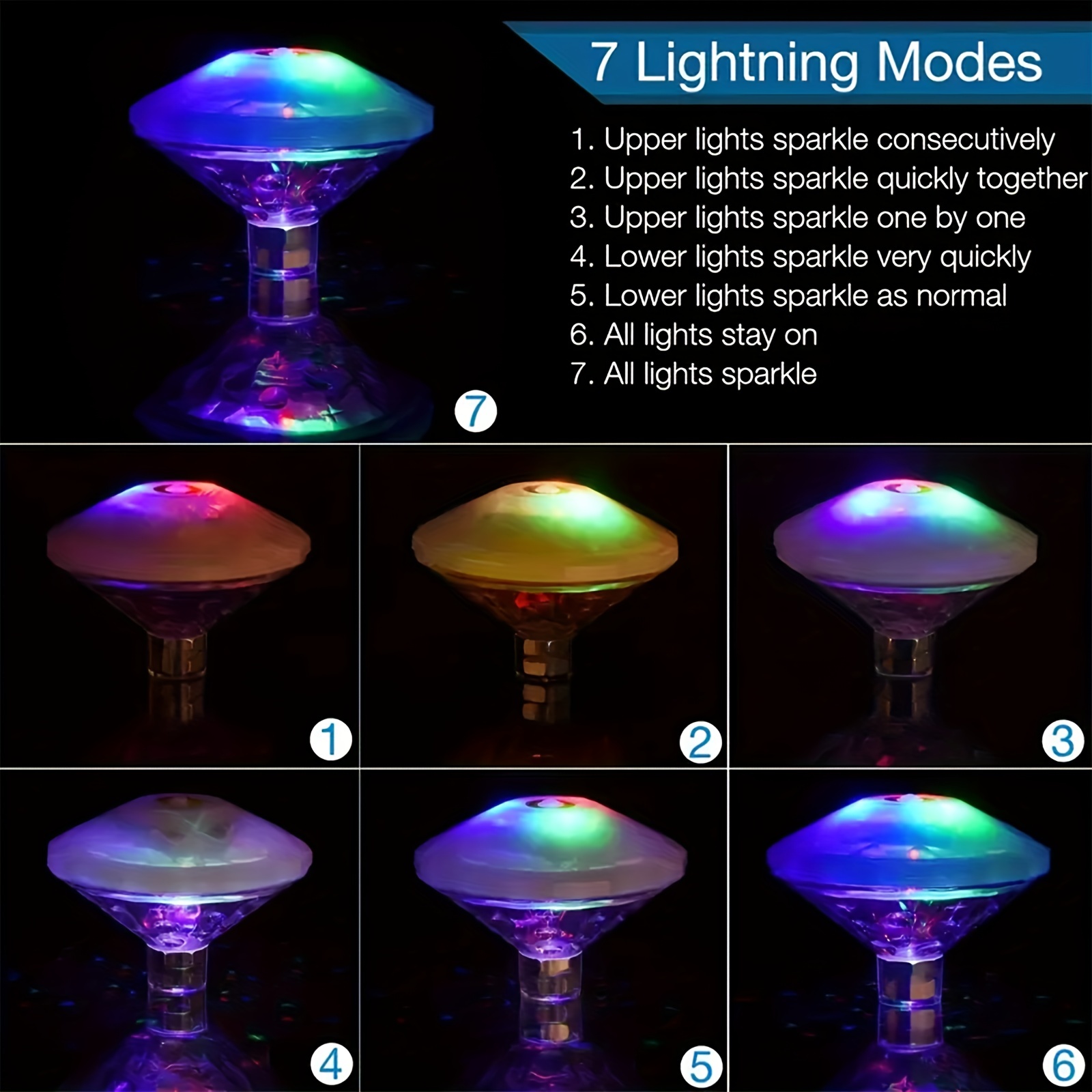 Floating Disco Bath Lights : Disco Bath Lights