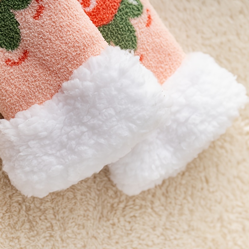 Women's Thermal Winter Fuzzy Slipper Socks Fluffy Sherpa - Temu