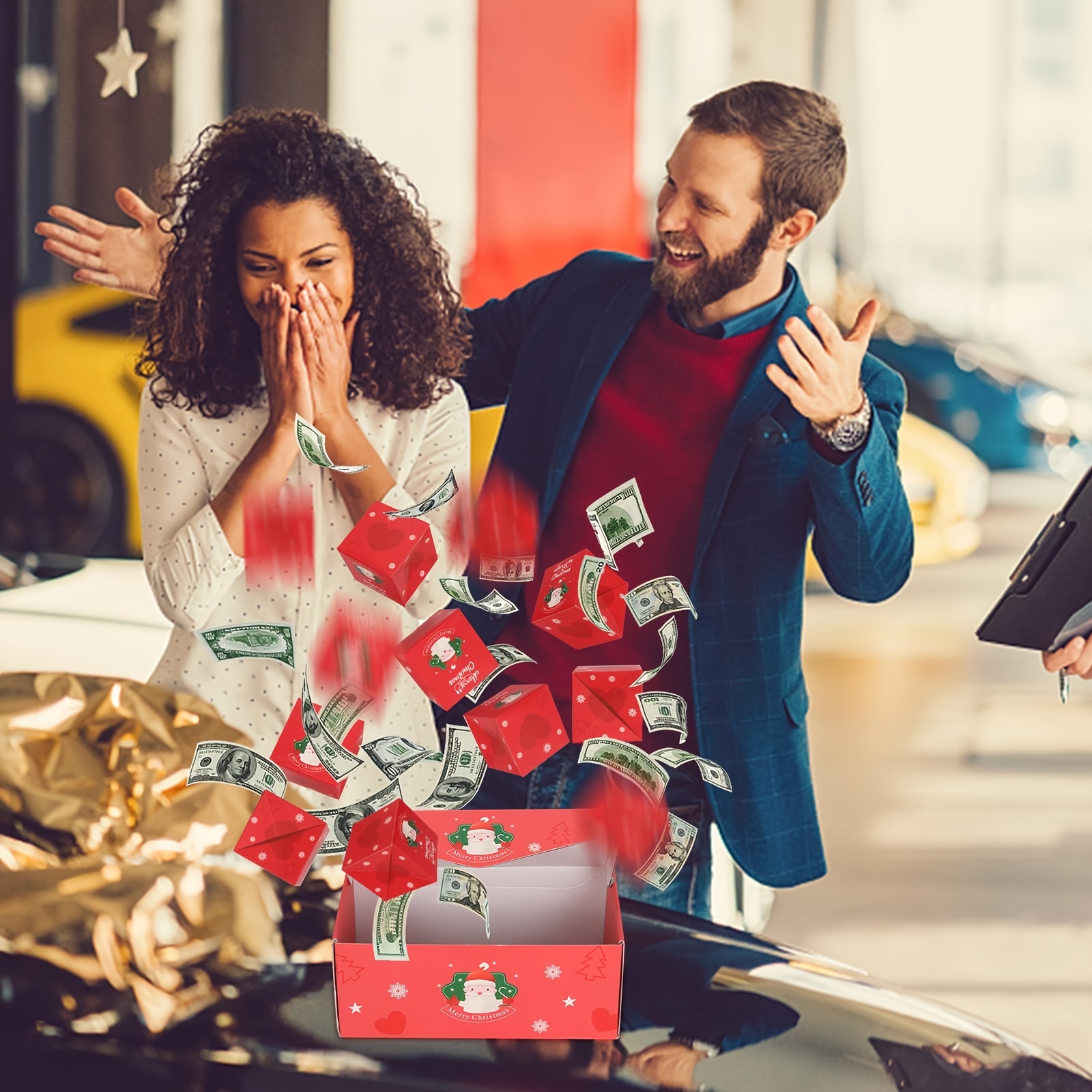  ABKD Seeroze Caja de regalo sorpresa de Navidad, Joyjoyset –  Juego de caja de regalo sorpresa, caja de regalo sorpresa, caja de regalo  sorpresa explosión para dinero, creando el regalo más