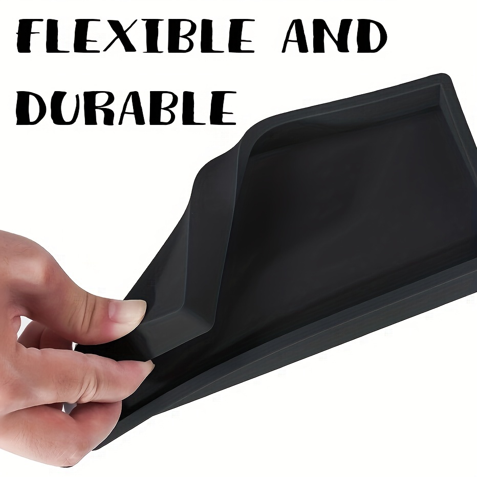 iDesign Lineo BPA-Free Flexible Silicone Sponge and Soap Tray, 9 x 3.5 x  0.5, Black