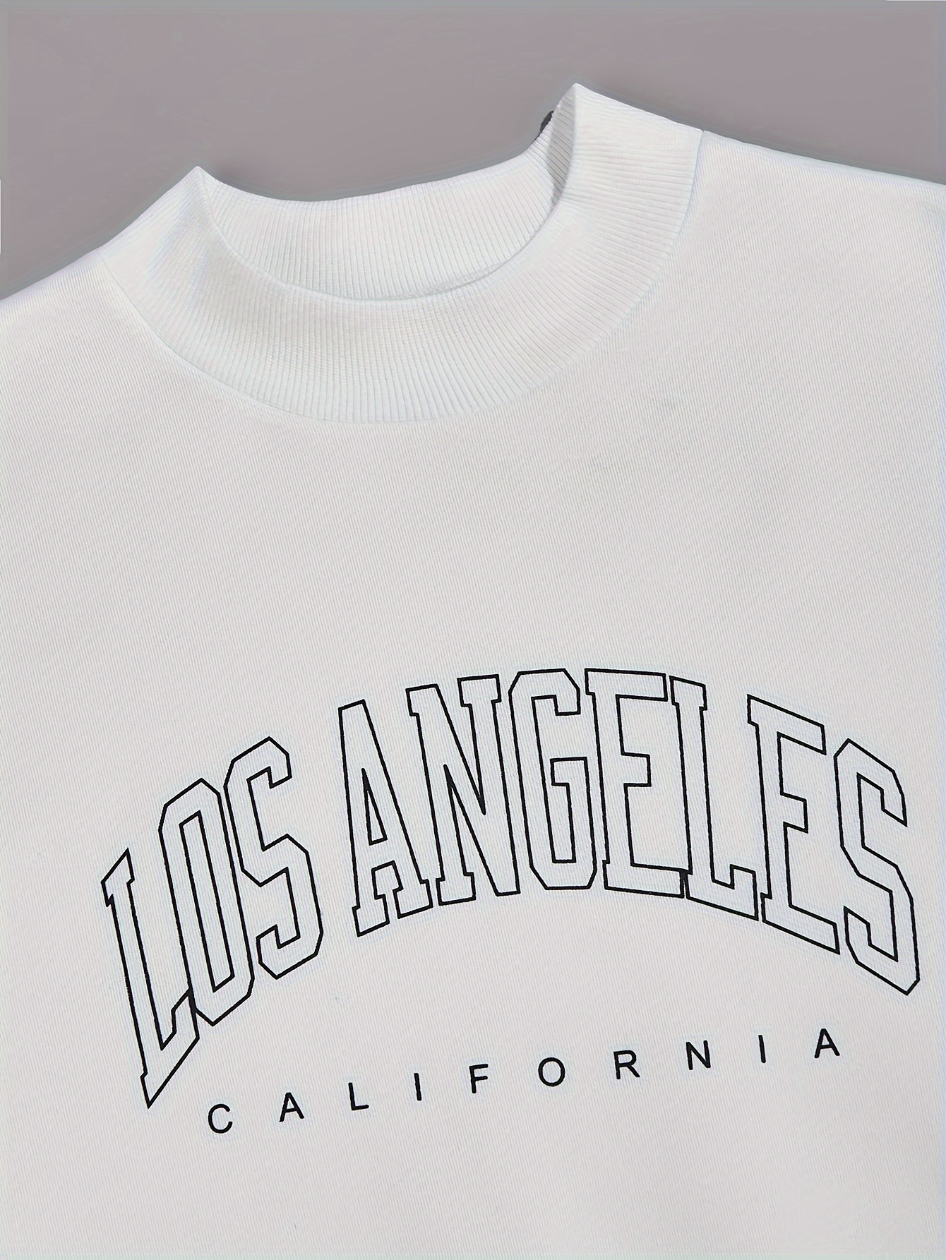 LOS ANGELES Pull Sweatshirt Imprimé Sweatshirt À Manches - Temu France