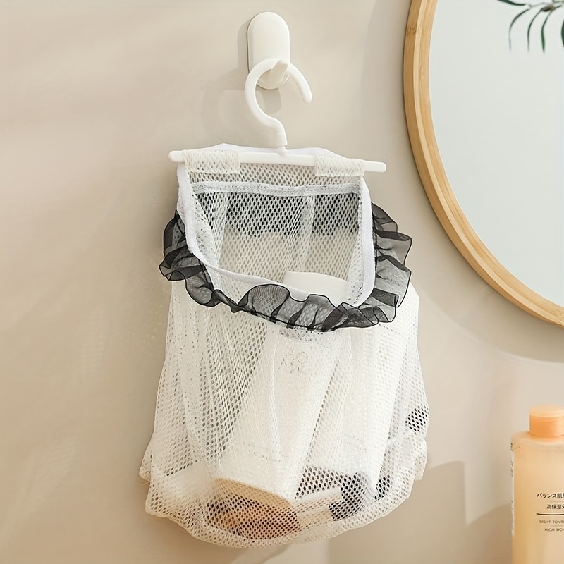 1pc Wall Hanging Storage Bag Clothes Drying Net Bag Cosmetic - Temu