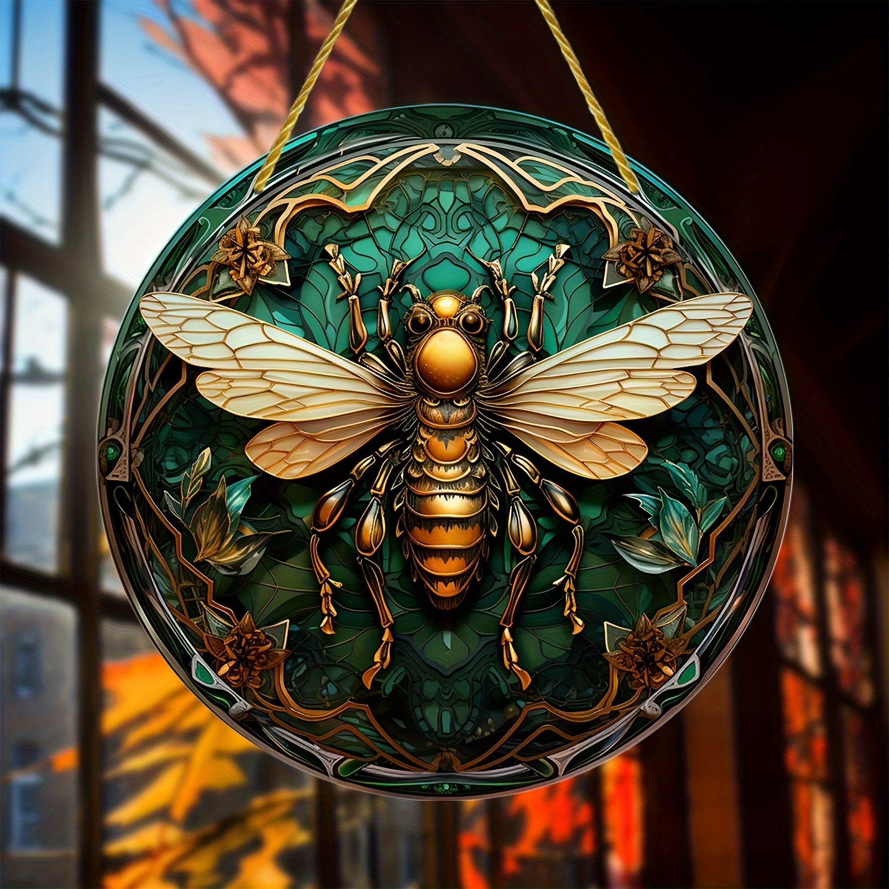 Bee Suncatcher Hanging Ornaments bee Stained Window Hanging - Temu