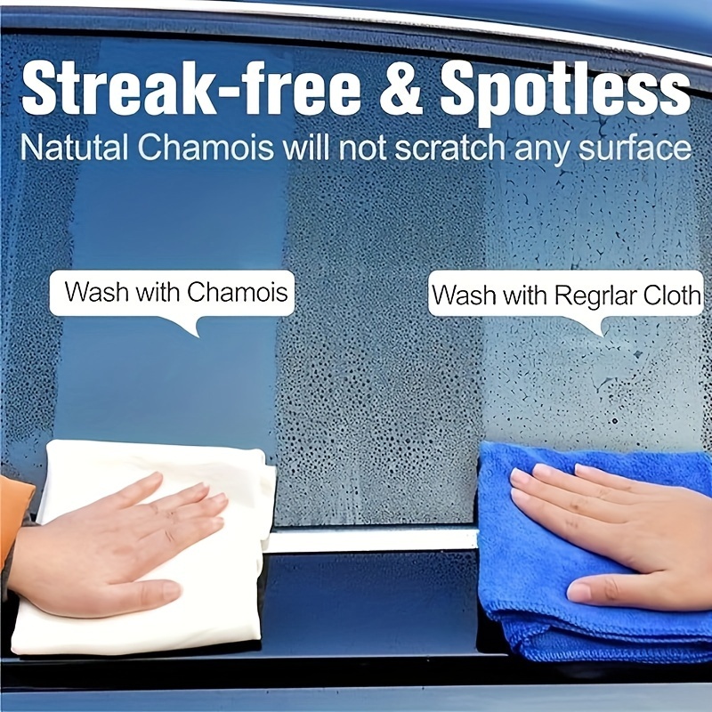Chamois Cloth for Car 2 Pack Shammy Towel 24'' x 16'' Super Absorbent Car  Drying Towel Real Leather - Towels & Washcloths, Facebook Marketplace