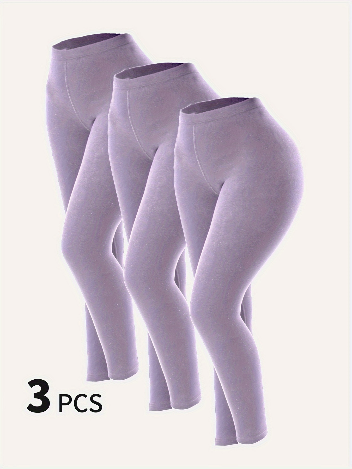 Solid Thermal Pants Soft Comfy Slim Elastic Leggings Women's - Temu