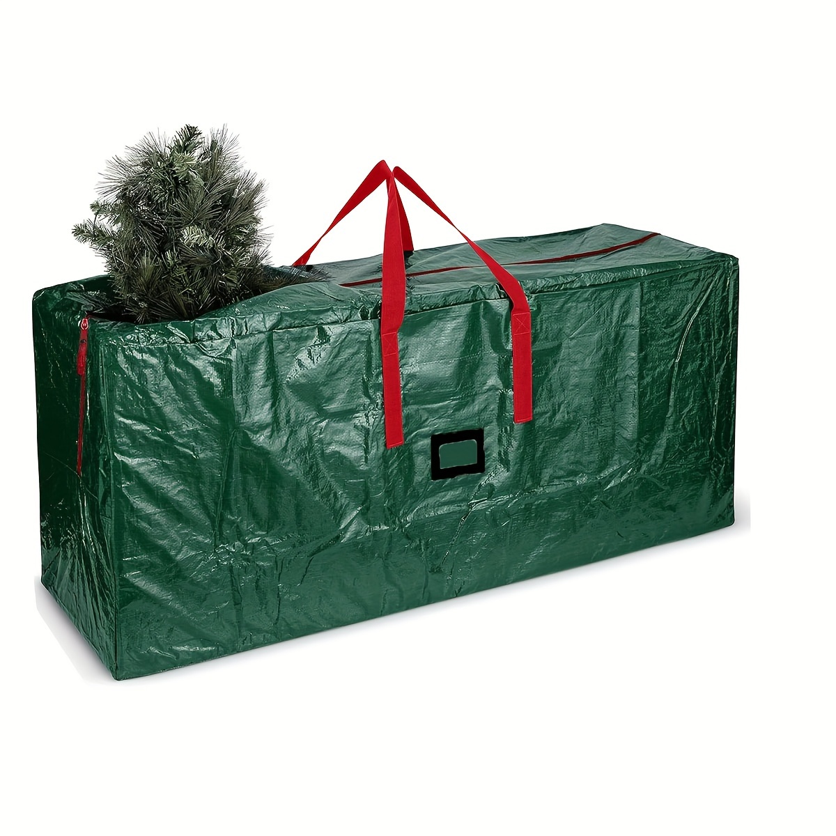 Sac de rangement pour sapin de Noël de 1,8 m, sac pour sapin de Noël  jusqu'à 2,7 m, 4 poignées renforcées et double fermeture éclair, tissu  Oxford