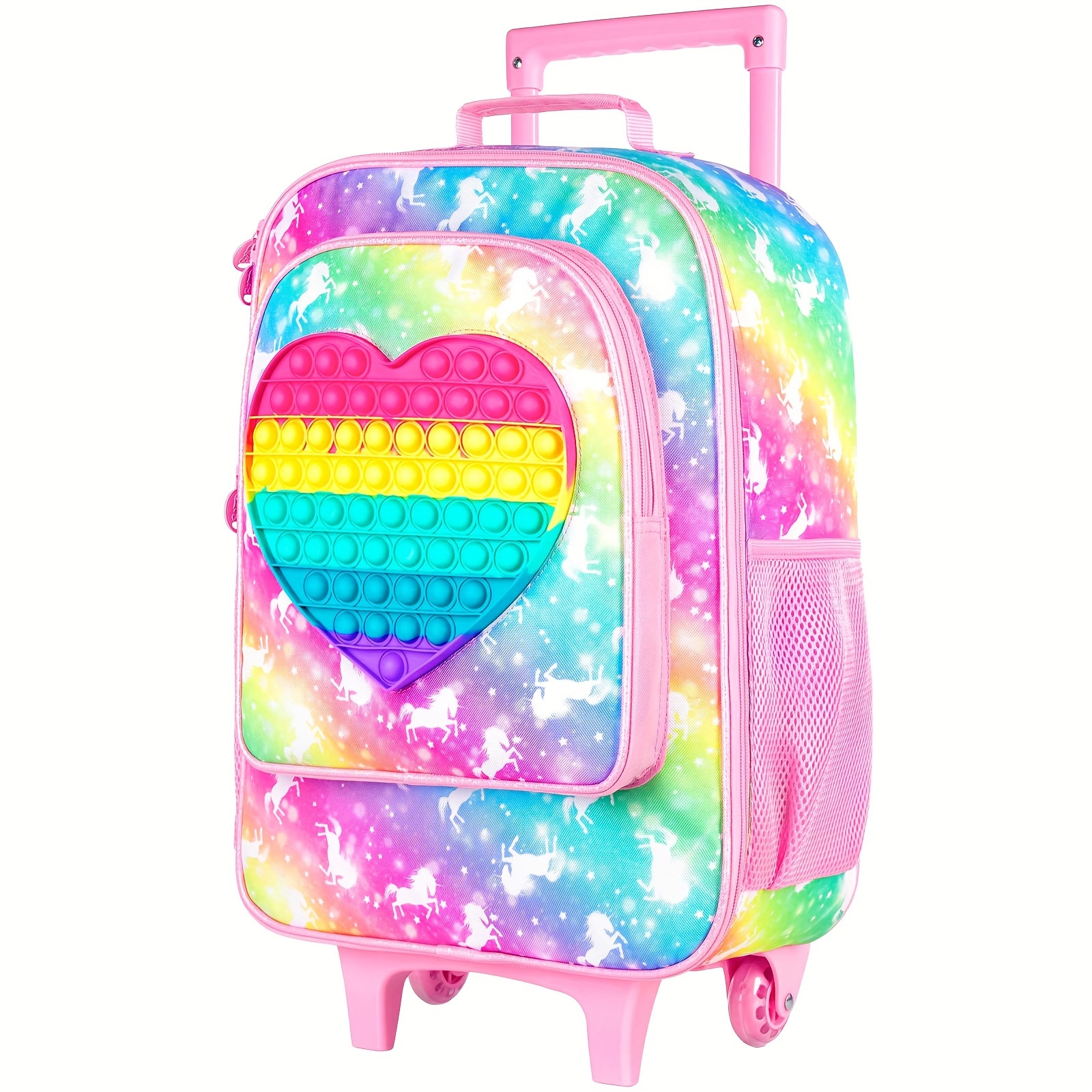 Maleta de unicornio, maleta rosa para niñas, bolsa de viaje de unicornio,  equipaje personalizado, equipaje personalizado, equipaje rosa, regalo de  cumpleaños para niñas -  España