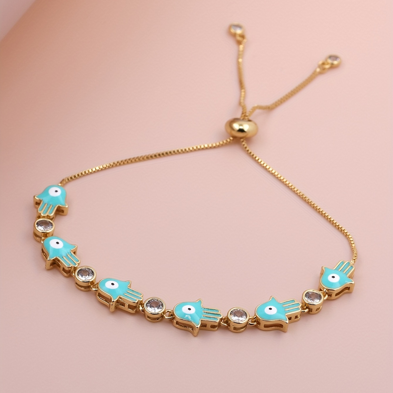 Evil Eye Lucky Bracelet Multicolor Adjustable Chain Jewelry Gift