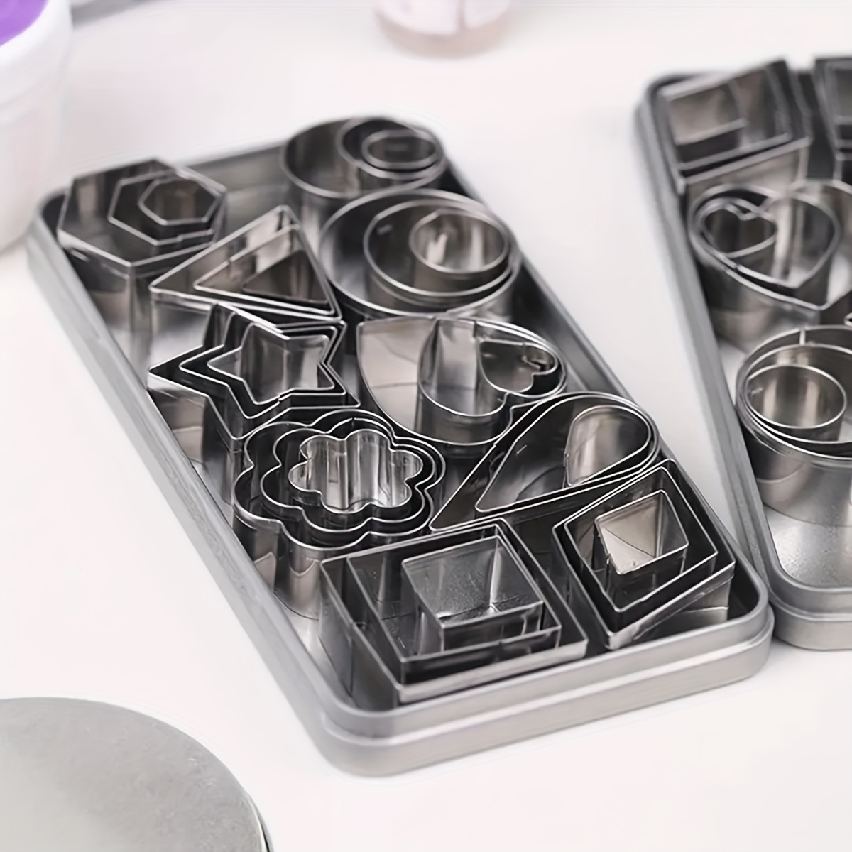 Stainless Steel Cookie Cutters, Geometric Shaped Pastry Cutter Set, Biscuit  Molds, Baking Tools, Kitchen Accessories - Temu