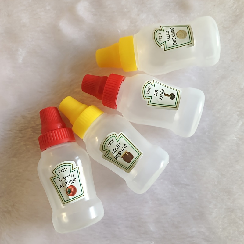 Mini Condiment Bottle Honey Mustard Squeeze Bottle Portable - Temu