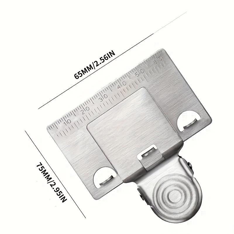 Double Scale Measuring Tape Clip Stainless Steel Corner - Temu