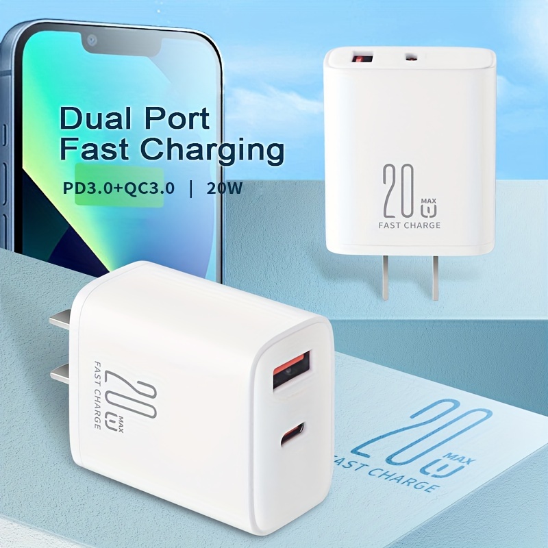 USB C Charger, Baseus 65W PD GaN3 Fast Wall Charger Block, 4-Ports [2USB-C  + 2USB] Charging Station with 5ft AC Cable for iPhone 15/14/13, Samsung