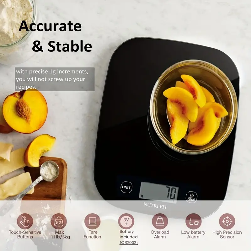 Extra Slim Digital Food Scale Digital Kitchen Scale Weight - Temu