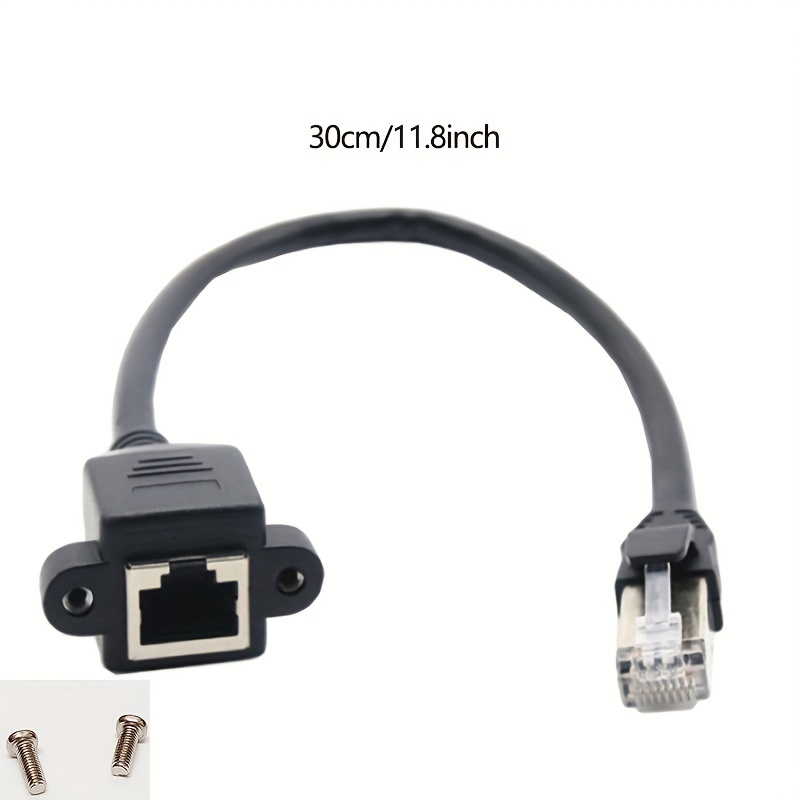 RJ45 Male to Female Ethernet LAN Network Adapter Extension Cable Cord 50cm  