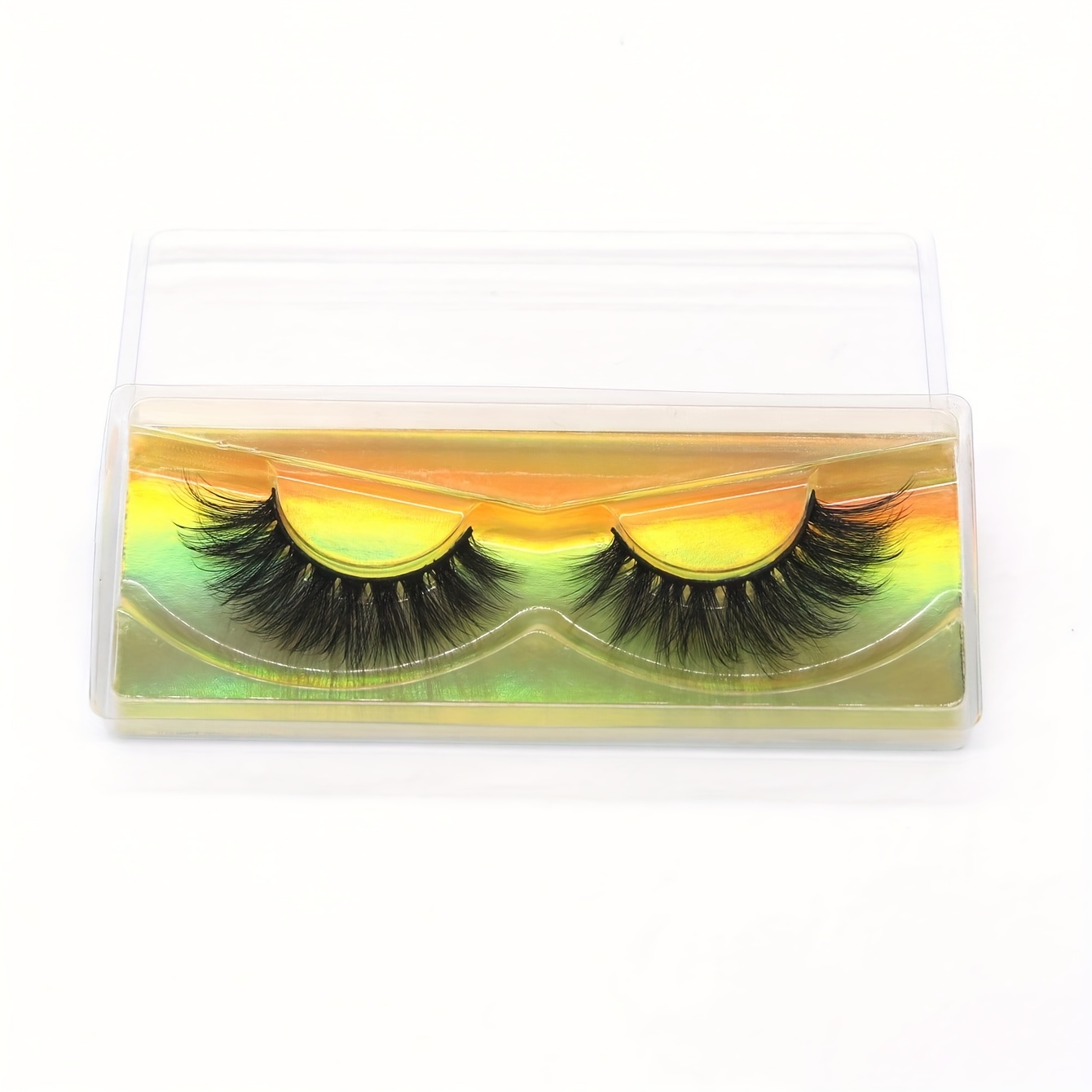 curling lashes, 1 pair full strip eyelashes cluster like curling 17mm lashes fluffy wispy false eyelashes crossed eye end lengthening lashes details 1