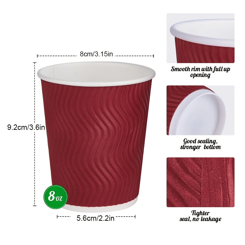 Disposable Hot Cup Double Layer Coffee Cup Paper Cups For - Temu