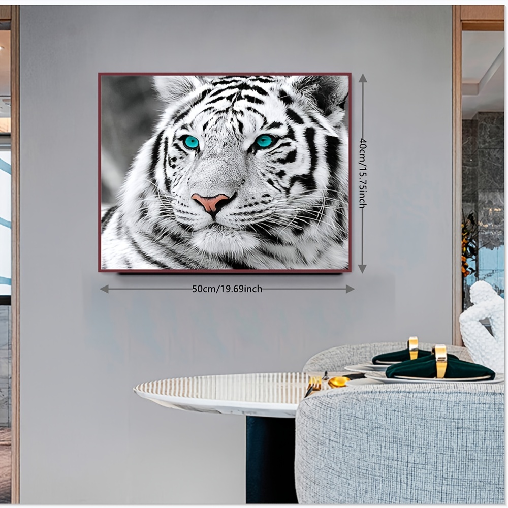 Paint Number Canvas Painting Kits Tiger