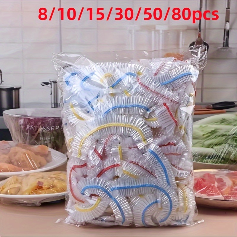 50pcs/100pcs Disposable Food Grade Household Cling Film Thickened Food  Storage Household Elastic Cling Film Kitchen Food Preservation Sealed  Preservat