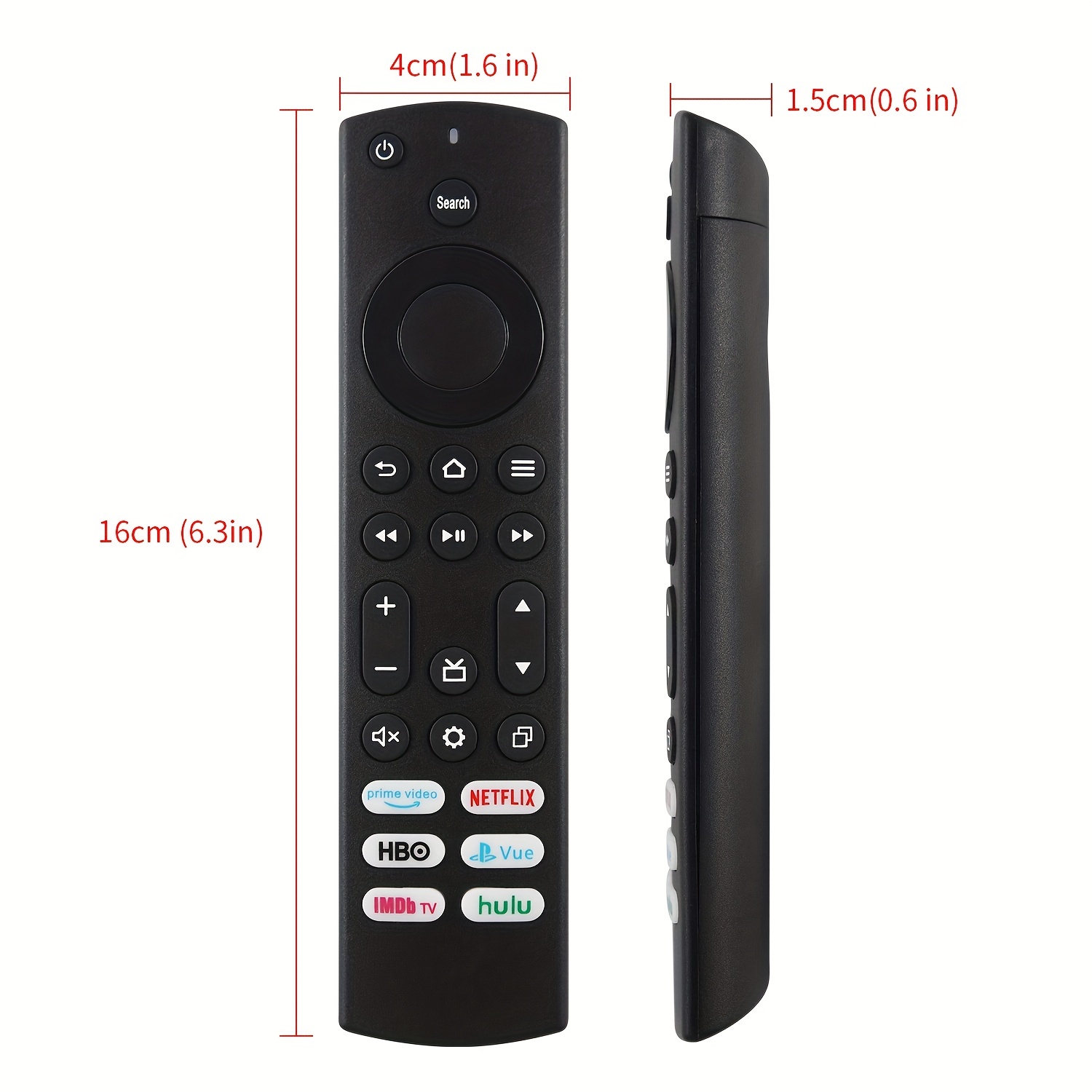 Nuevo mando a distancia de repuesto para televisores Toshiba y televisores  inteligentes Insignia, con 6 botones de acceso directo para un uso fácil y