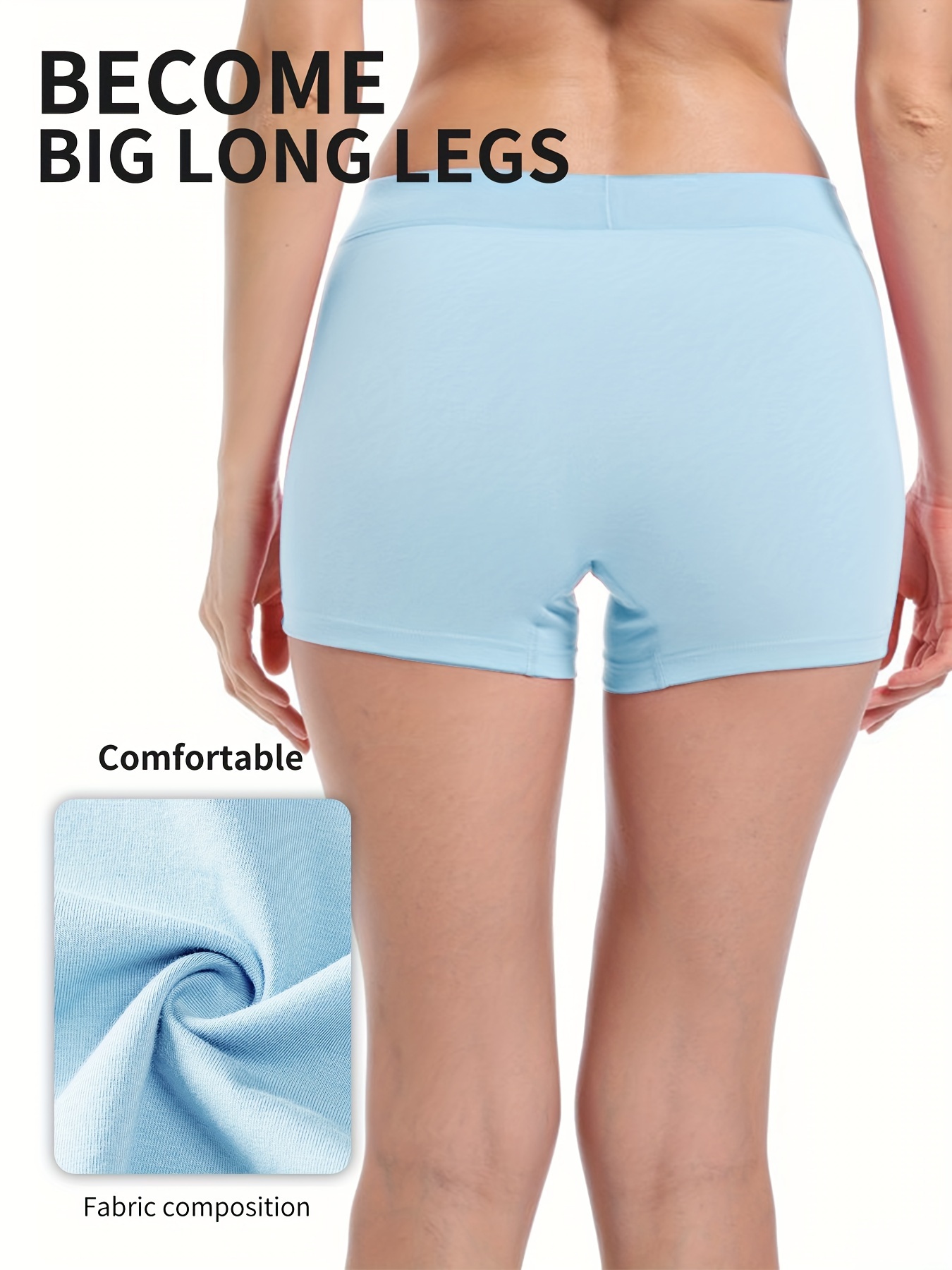 Plus Size Women's Underwear, Long Leg Knickers
