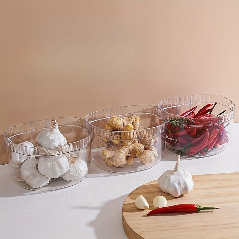 White Hanging Storage Basket Kitchen Onion Ginger And Garlic - Temu