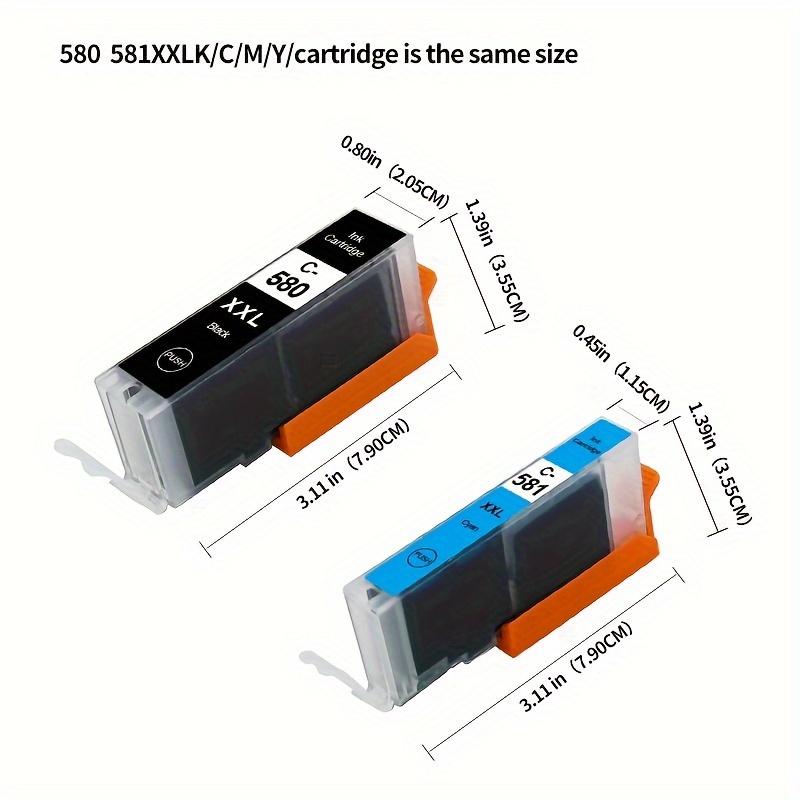 PGI-580 CLI-581 580XL ink Cartridge Compatible For Canon TS705 TR7550  TR8550 TS6150 TS6151 TS6250 TS6251 TS6350 TS8150 printer - AliExpress