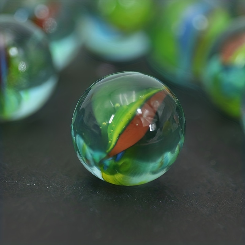 60PCS Colorful Glass Marbles 16MM Marbles Bulk for Kids Marble Games Toys  DIY and Home Decoration
