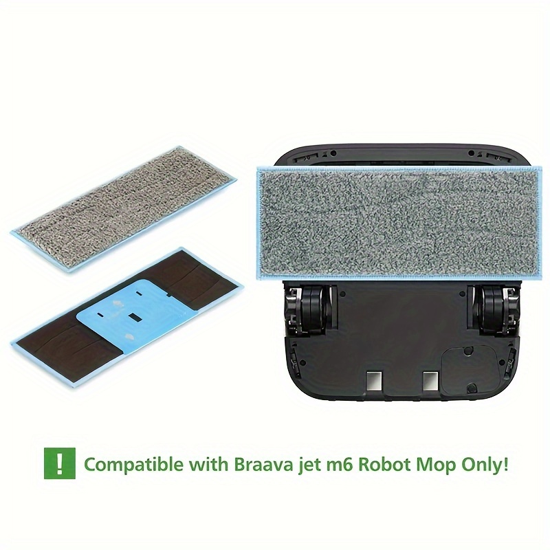 Wet Mopping Pads Replacement for Washable & Reusable, Compatible with Braava  Jet M6 (6110) Ultimate Robot Mop 