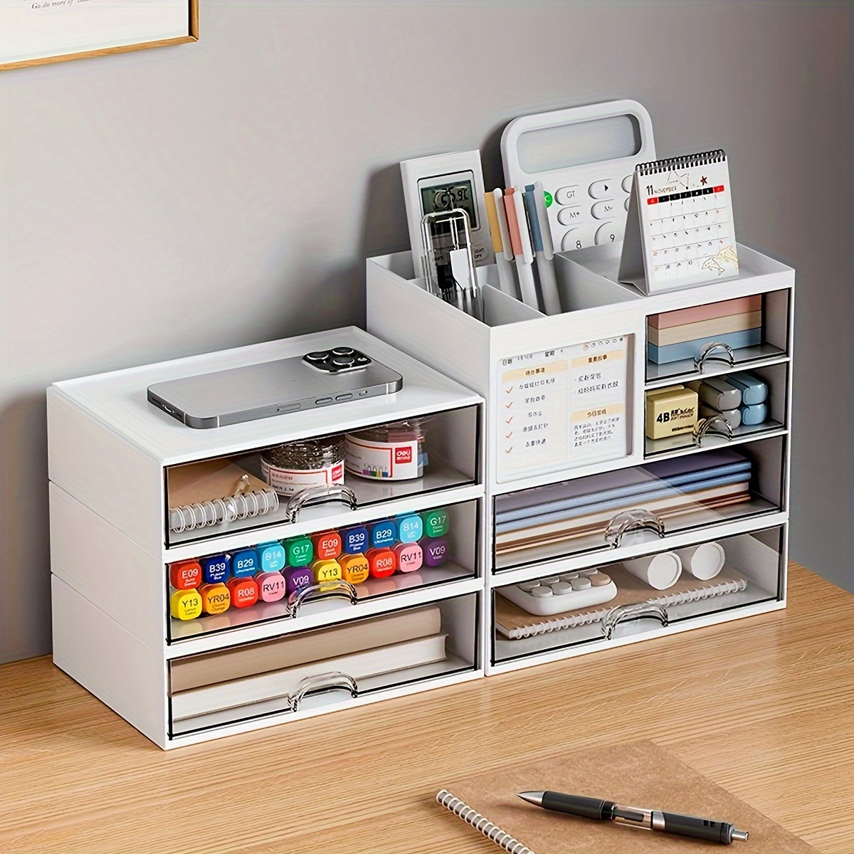 Pop-up Desk Drawer Organizer With Lid - Perfect For Kitchen, Office, And  Bathroom Storage - Ideal For Cotton Swabs, Makeup, Floss, And Plastic  Dresser Organization - Temu Qatar