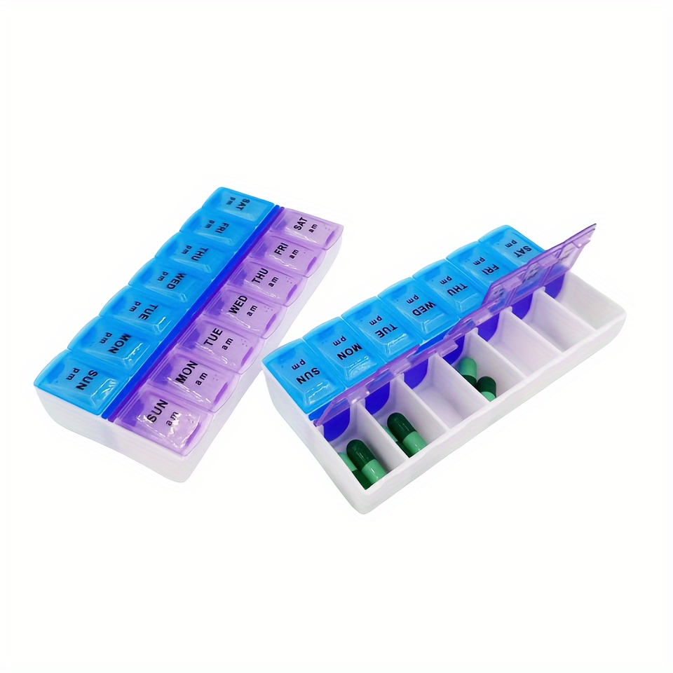 Dual Medicine Box for Weekly Pill Organisation