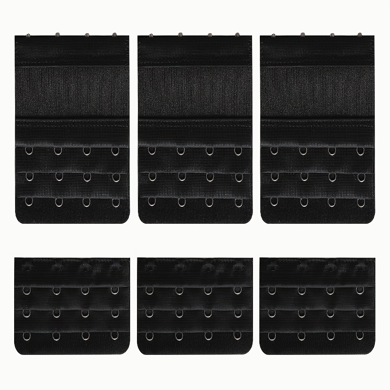 6pcs Bra Strap Extenders Adjustable Bra Band Buckle Women's Accessories