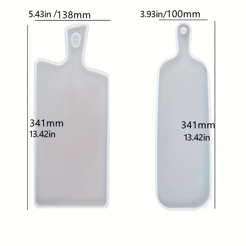 BESPORTBLE 2Pcs Surfboard Resin Tray Molds Large Surf Board Shape Resin Epoxy Molds Silicone For DIY Resin Ocean Waves Art Serving Board