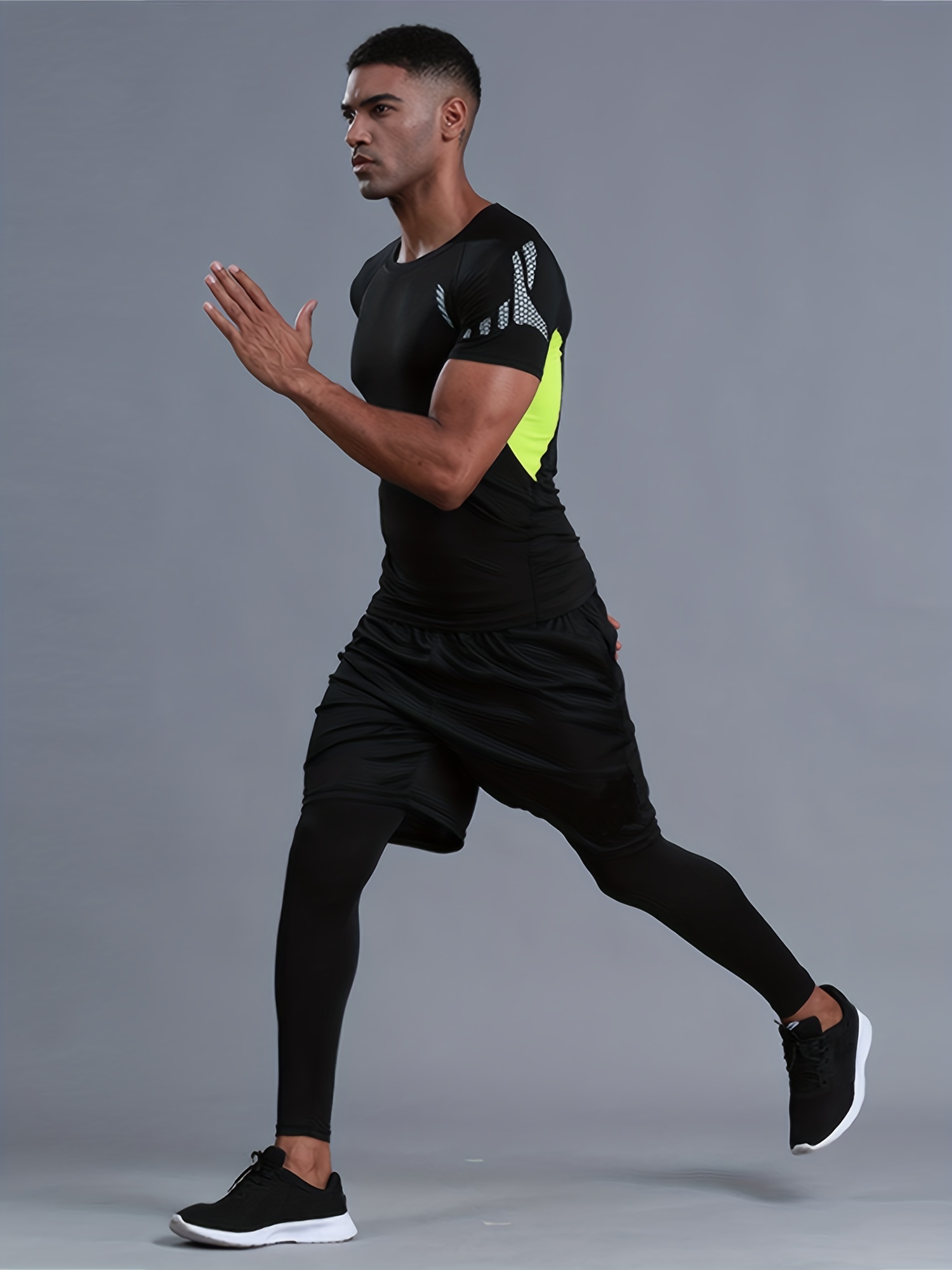 Conjunto de running ajustado para hombres Fitness Ropa deportiva