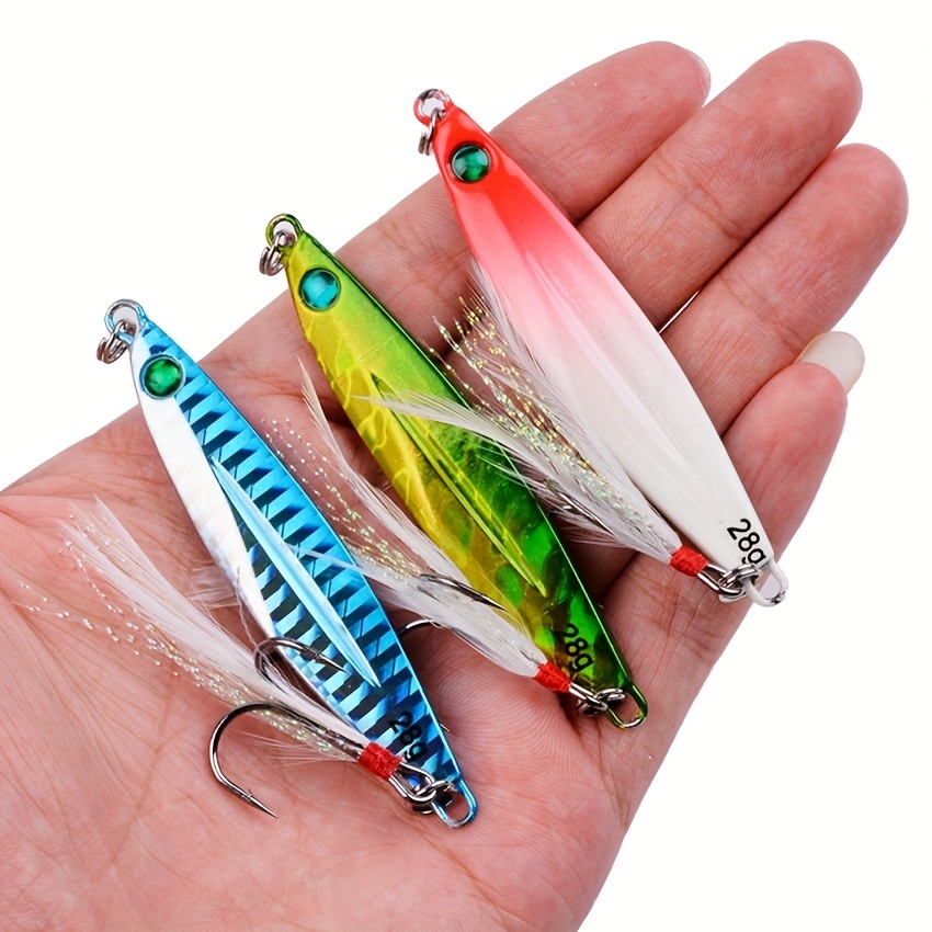 Lanou 101PCS Fishing Tackle Set Jig Spoons Soft Lure Collects Almost All Fishing Tackle Accessories, Bait Lures Set Gift for Anglers