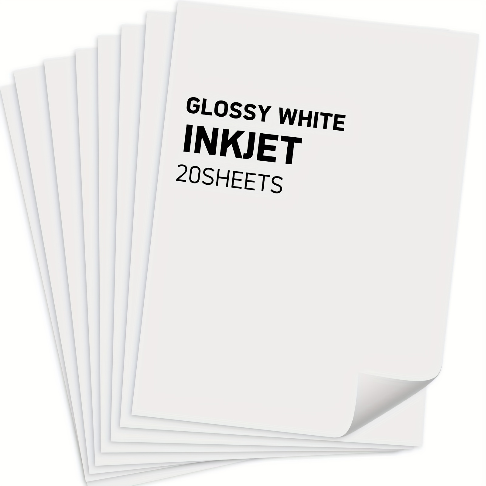 30 sheets Koala LASER Printable Vinyl Sticker Paper Glossy Waterproof White  Full Sheet Label Decal Paper 8.5x11 inch