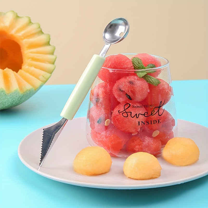 Stainless Steel Melon Baller Spoon 1 Double sided Fruit - Temu