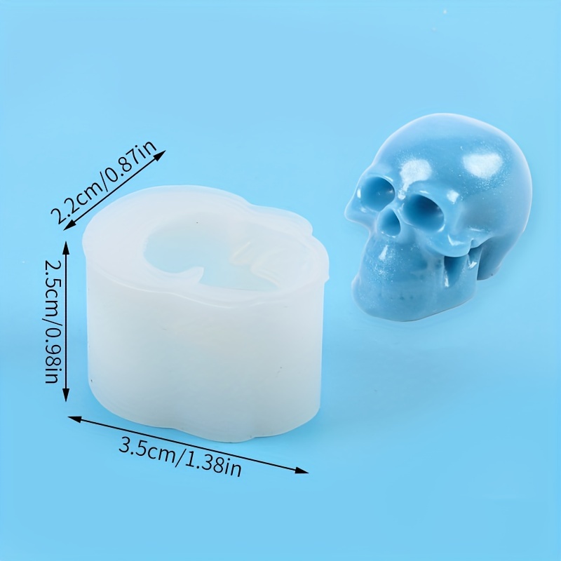 3d Skull Silicone Epoxy Resin Soap Mold Diy Skeleton Candle - Temu