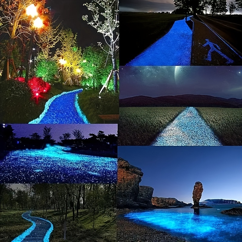 50pcs Glow In The Dark Pebbles for Garden and Wedding Decor