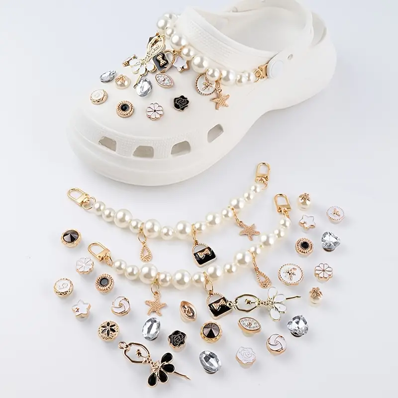 croc charms chanel bling