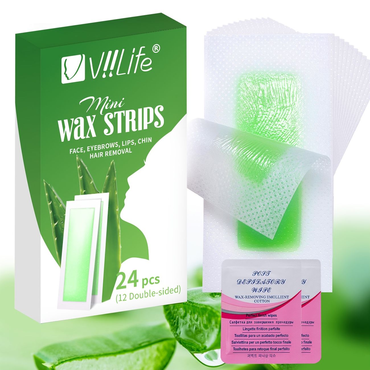24 48 72pcs Facial Eyebrow Wax Strips Hair Removal For Women At Home Waxing  Hair Removal Upper Lip And Chin With 4pcs Calming Wipes | Today's Best  Daily Deals | Temu