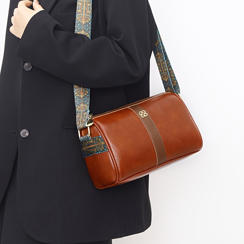 Fashion Crossbody Cylinder Bag, Trendy Shoulder Barrel Bag, Women's Casual  Handbag & Purse - Temu Australia